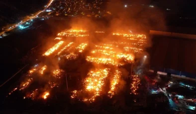 Söke’deki kağıt fabrikası yangını devam ediyor