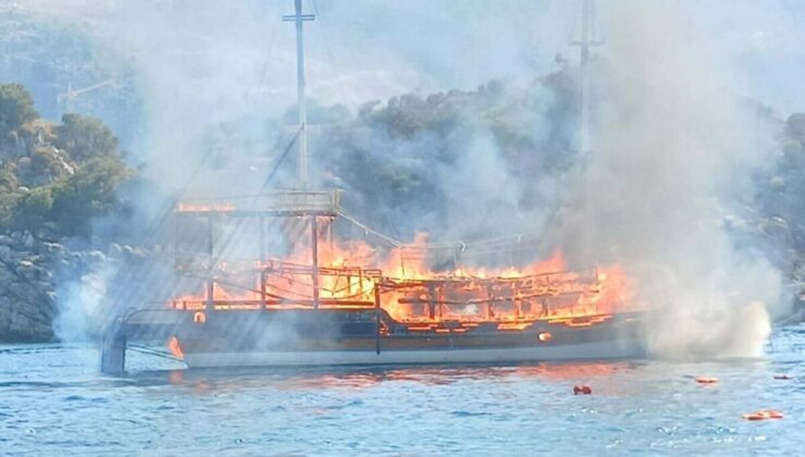 Marmaris’teki tekne yangının nedeni belli oldu: Makine dairesinden çıkmış