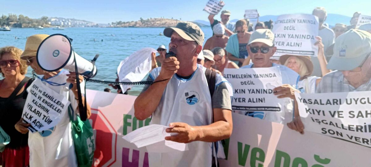 İzmir’in Foça ilçesinde, Foça Tarih ve Doğa Talanına Hayır Platformu