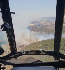 İzmir’in Aliağa ilçesinde, bugün saat 14.30 civarında Nemport Limanı yakınlarında