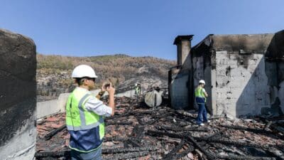 İzmir Büyükşehir Belediyesi, Yamanlar yangınında elektrik, su sistemi ve çatısı