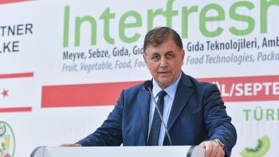 Interfresh Eurasia Fuarı’nın açılışında konuşan İzmir Büyükşehir Belediye Başkanı Dr.
