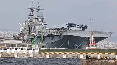 ABD’nin İsrail’i korumak amacıyla bölgeye gönderdiği USS Wasp adlı amfibi