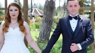Tunceli’de şehit olan Jandarma Uzman Çavuş Orhan Burak Büyükçaylı’nın eşi