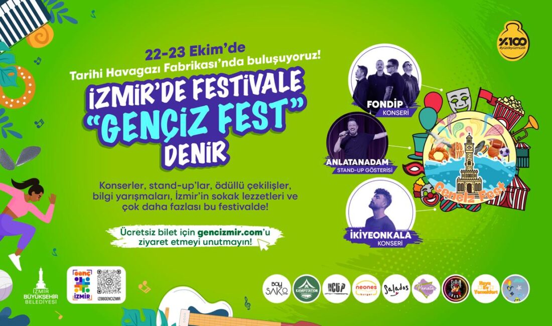 İzmir Büyükşehir Belediyesi tarafından gençler için eğlence dolu bir festival