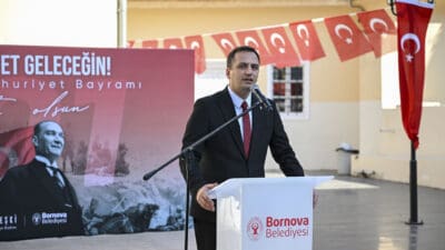 29 Ekim Cumhuriyet Bayramı'nın 101. yılı, Bornova'da coşkulu etkinliklerle kutlandı.