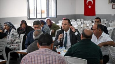Başkan Eşki, mahalle ziyaretleri kapsamında Naldöken sakinleriyle bir araya gelerek