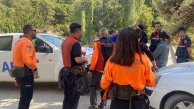 Kayıp ihbarı üzerine Kemalpaşa Fındıklı Dere mevkisine giden Buca Belediyesi