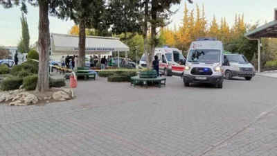 Adana'nın Sarıçam ilçesinde, bir yakınlarının kabrini ziyaret eden anne ve