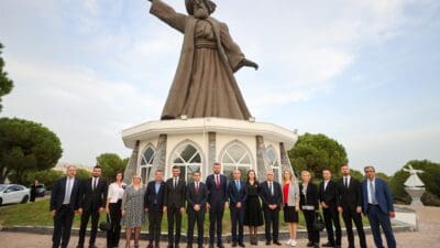 12. Uluslararası Buca Balkan Şenliği’nin Balkan coğrafyasından gelen davetlileri,  ilçenin