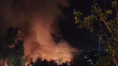 İzmir'in Buca ilçesinde, tüpten kaynaklandığı belirtilen bir patlama, çevrede paniğe
