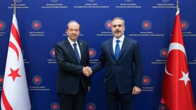 Dışişleri Bakanı Hakan Fidan, Kuzey Kıbrıs Türk Cumhuriyeti (KKTC) Cumhurbaşkanı