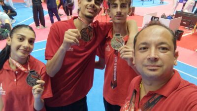 İzmir Büyükşehir Belediyesi’nin tekvando sporcuları Arnavutluk’ta düzenlenen Avrupa Açık Tekvando