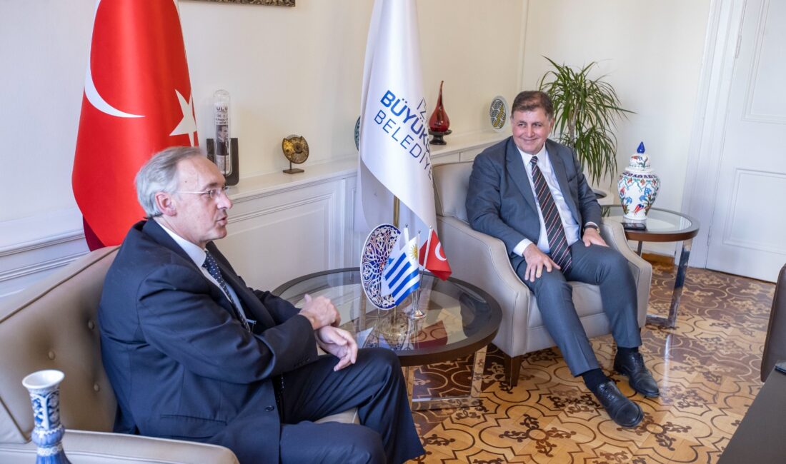 İzmir Büyükşehir Belediye Başkanı Dr. Cemil Tugay, Uruguay Büyükelçisi Hugo
