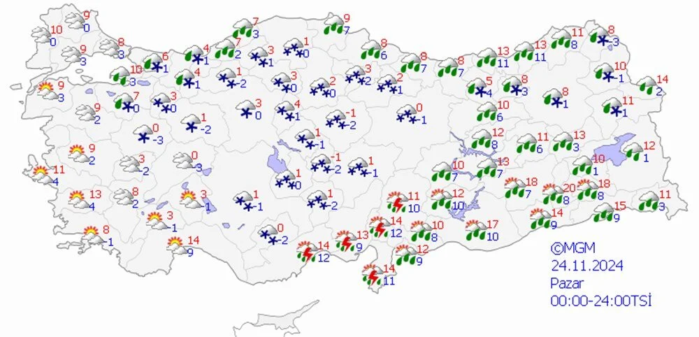 49 il için sarı ve turuncu kodlu uyarı: Soğuk hava yeni haftada devam edecek mi? - 12