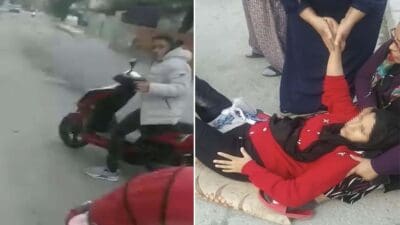 Manisa'nın Şehzadeler ilçesinde Belgin B. (23), bebek arabasındaki 3 aylık