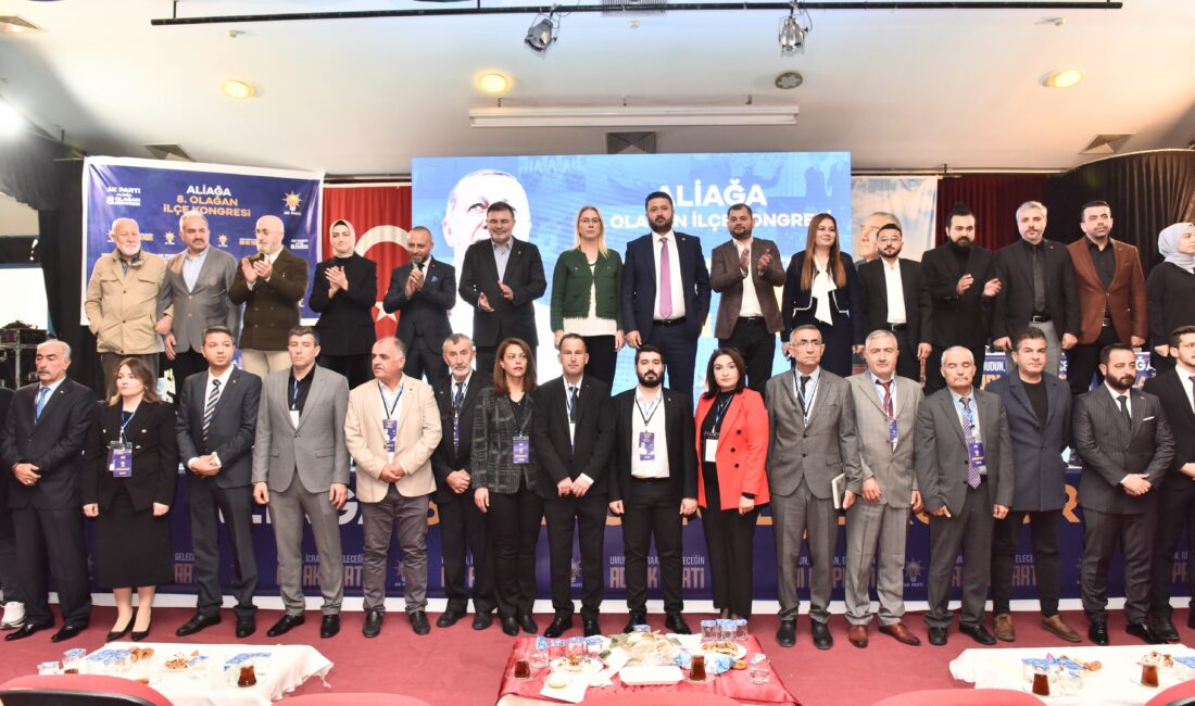 AK Parti Aliağa 8. Olağan Kongresi’nde, mevcut başkan Yaşar Demir