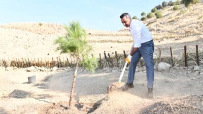 Çiğli Belediyesi, 11 Kasım Milli Ağaçlandırma Günü’nde 500 fidanı toprakla
