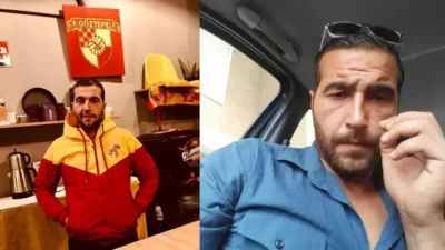 İzmir'in Karaburun ilçesinde yolun karşısına geçmeye çalışan Göztepe taraftarı Barış