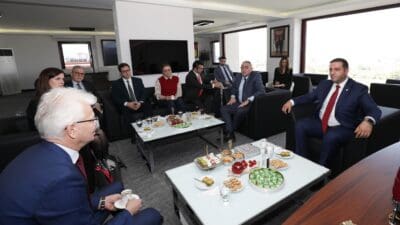 Litvanya Cumhuriyeti Ankara Büyükelçisi Ricardas Degutis, Narlıdere Belediye Başkanı Erman