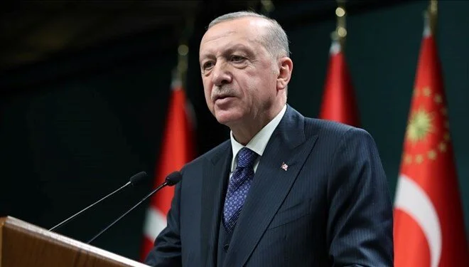 Cumhurbaşkanı Recep Tayyip Erdoğan, Kabine Toplantısı sonrası açıklamalarda bulunuyor. 