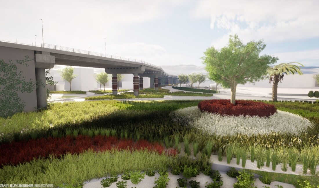 İzmir Büyükşehir Belediyesi Işıkkent’te bulunan Şehirlerarası Otobüs Terminali’nin çevresini şehre