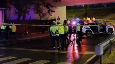 Bakırköy’de kazaya müdahale eden trafik polisi Ogün Yürümez, kontrolden çıkan