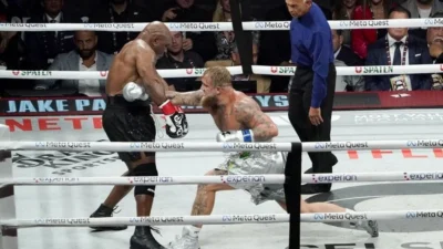 Dünyanın merakla beklediği Mike Tyson-Jake Paul boks maçı sona erdi.