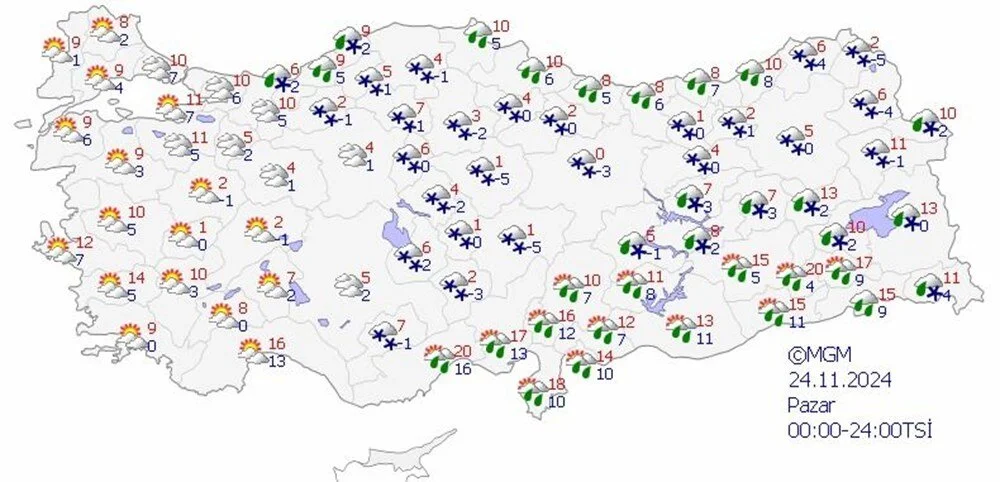 Kara kış kapıya dayandı! Sıcaklıklar 10-12 derece düşüyor, kar geliyor - 12