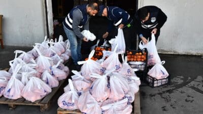 Menderes Belediyesi’ne ait bahçelerde yetiştirilen 5 ton mandalina İzmir Büyükşehir