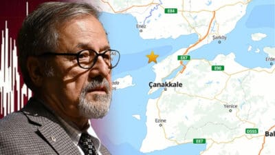 Çanakkale’de meydana gelen 4,4 büyüklüğündeki deprem çevre illerden de hissedildi.