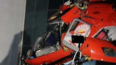 Muğla’da hastaneye çarparak düşen ambulans helikopterin enkazı kaldırıldı. Detaylı inceleme