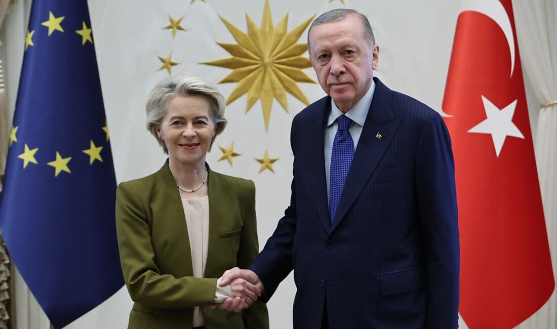 Cumhurbaşkanı Erdoğan, AB Komisyonu Başkanı Ursula von der Leyen ile