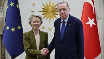 Cumhurbaşkanı Erdoğan, AB Komisyonu Başkanı Ursula von der Leyen ile
