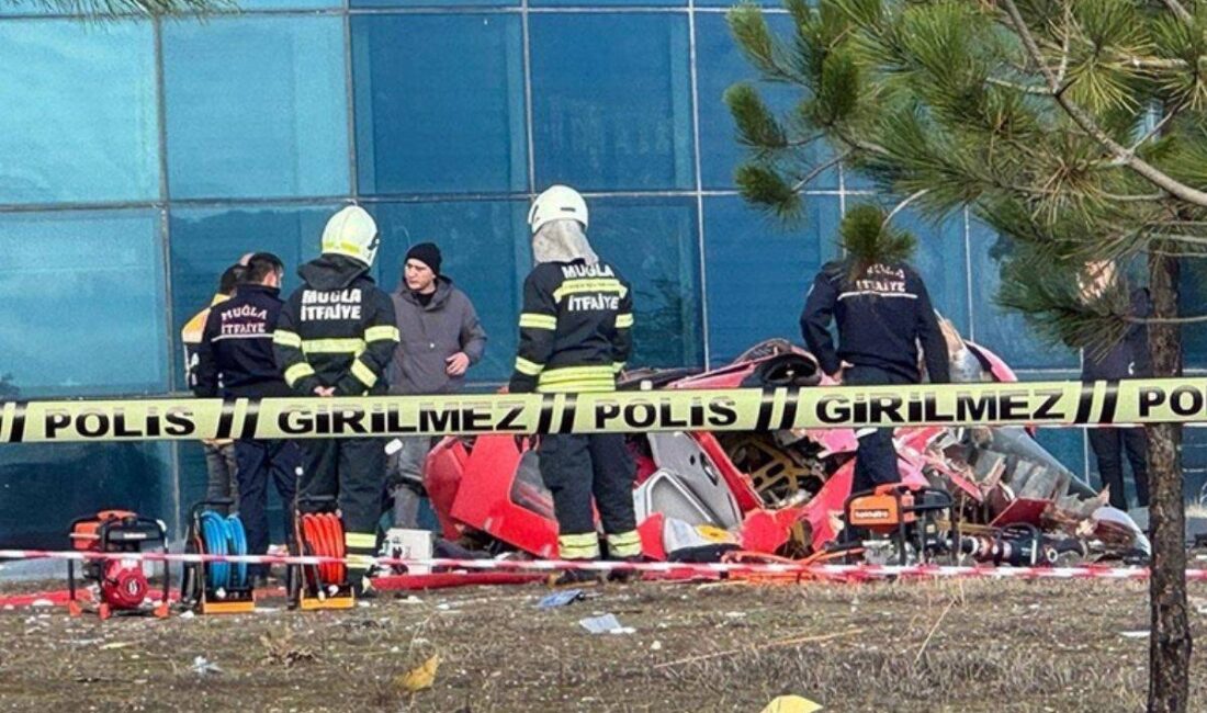 Muğla Eğitim ve Araştırma Hastanesi’nin 4. katına çarparak boş araziye