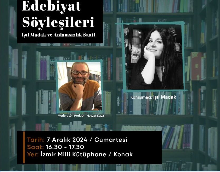 İzmir Büyükşehir Belediyesi tarafından düzenlenen Edebiyat Söyleşileri’nin 5. buluşması, yazar