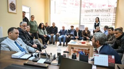 Bornova Belediye Başkanı Ömer Eşki, Şehit Aileleri ve Gaziler Derneği’ni