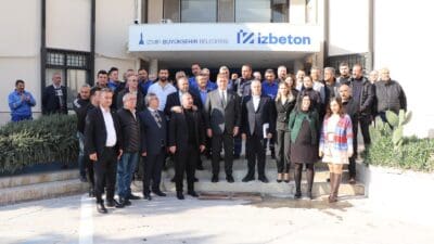 İzmir Büyükşehir Belediye Başkanı Dr. Cemil Tugay, İZBETON Genel Müdürlüğü’nü