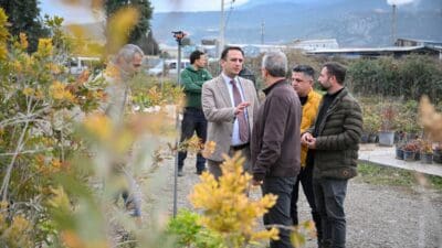 Bornova Belediyesi kendi park ve bahçelerinde kullanacağı bitkileri yetiştirmek üzere