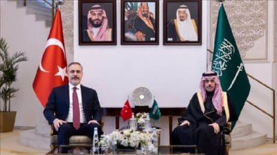Dışişleri Bakanı Hakan Fidan, mevkidaşı Riyad’da Suudi Arabistan Dışişleri Bakanı Faysal bin Ferhan ile