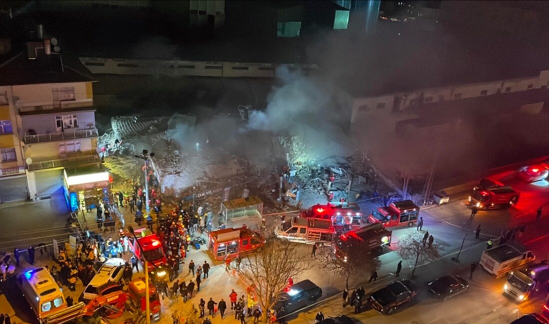 Konya'nın Selçuklu ilçesinde çöken Taşoluk Apartmanı enkazından yaralı olarak kurtarılan