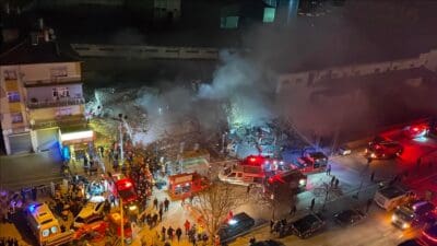 Konya'nın Selçuklu ilçesinde çöken Taşoluk Apartmanı enkazından yaralı olarak kurtarılan