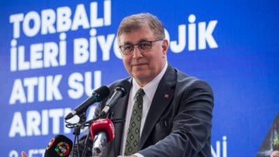 İzmir Büyükşehir Belediye Başkanı Cemil Tugay, tesisin açılışında gündeme dair