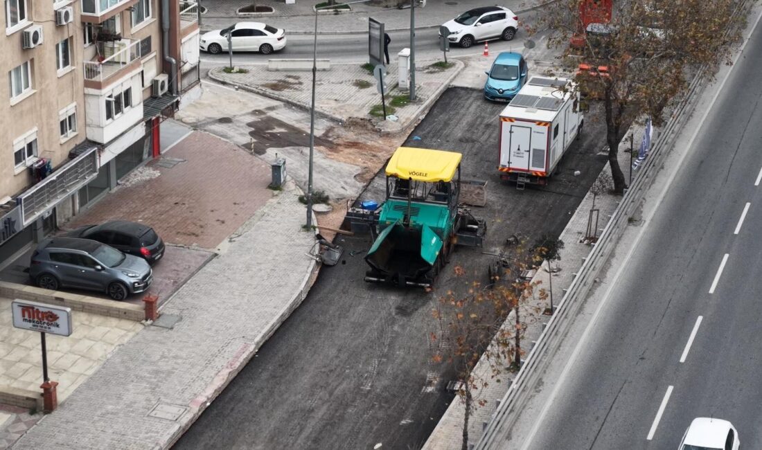 Bayraklı Belediyesinin, İzmir Büyükşehir Belediyesi iş birliğiyle yürütülen yol yenileme,