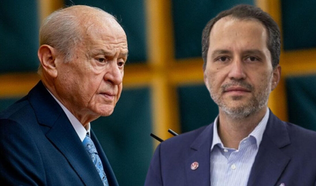 Yeniden Refah Partisi Genel Başkanı Fatih Erbakan, MHP lideri Devlet