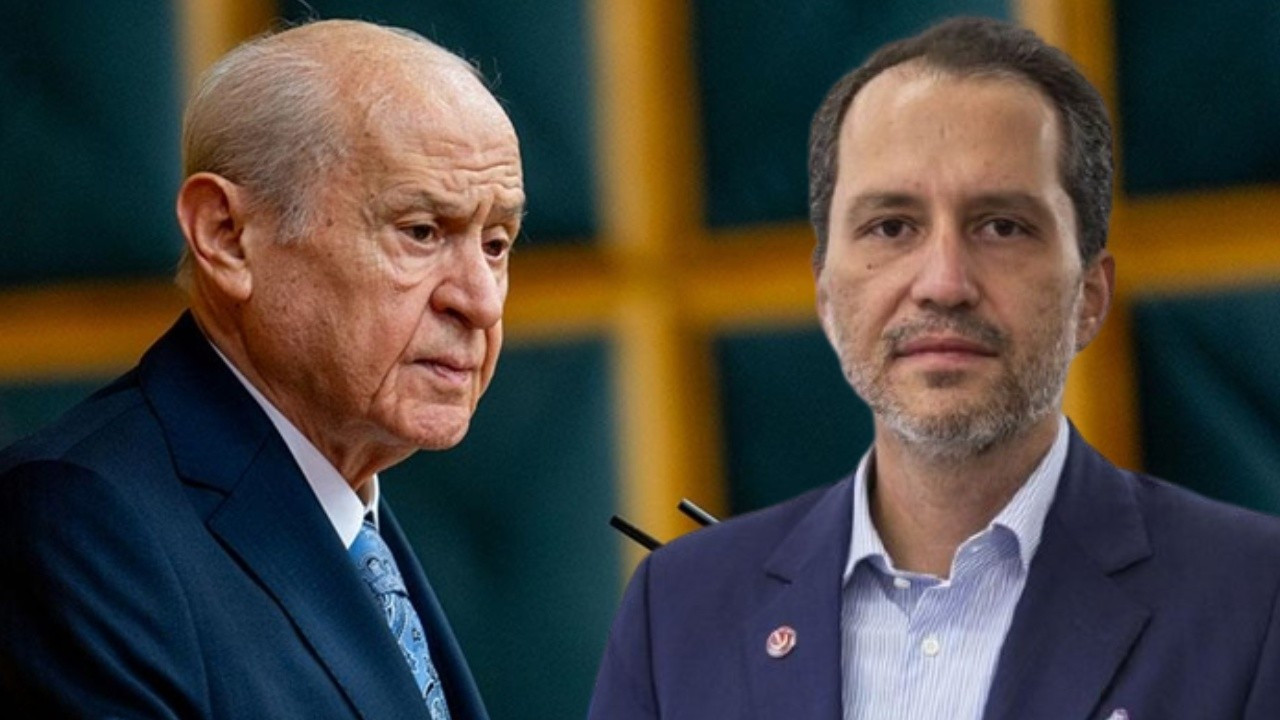 Yeniden Refah Partisi Genel Başkanı Fatih Erbakan, MHP lideri Devlet