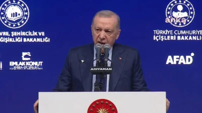 Cumhurbaşkanı Recep Tayyip Erdoğan, 6 Şubat depremlerinin 2. yılında Adıyaman'da