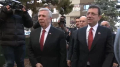 İstanbul Büyükşehir Belediye (İBB) Başkanı Ekrem İmamoğlu ve Ankara Büyükşehir