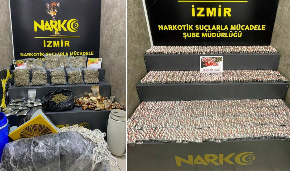 İzmir’de sokakta uyuşturucu satışı yapan şüphelilere yönelik düzenlenen operasyonda 10