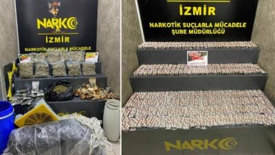 İzmir’de sokakta uyuşturucu satışı yapan şüphelilere yönelik düzenlenen operasyonda 10